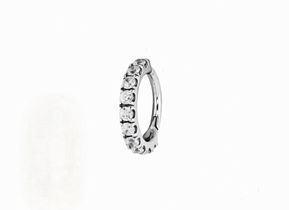 Кольцо-кликер из кобальт-хрома Тиара 1.2 мм (16 G)